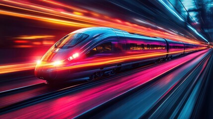 long exposure shot of dynamic light trails creating a mesmerizing abstract background filled with vibrant colors and energy perfect for artistic interpretations or digital presentations