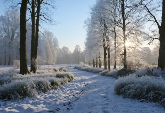 Winterse Natuur, winter nature landscape
