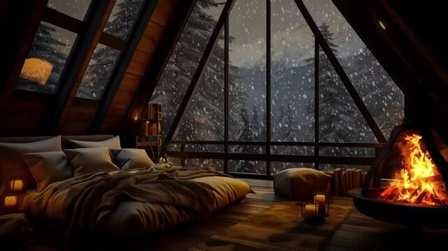 fireplace in the living room