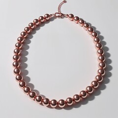 Obraz premium rose gold bead chain unique and stylish