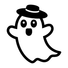 Halloween Cat and bat icon Vector Illustration.