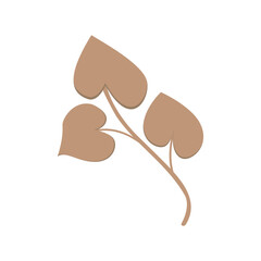 colorful Leaf and floral pattern with branches