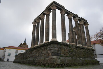 Fototapeta premium Temple of Evora or Temple of Diana in Portugal