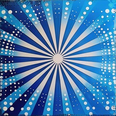 Bright Comic Boom Pop Art Strip Radial Background