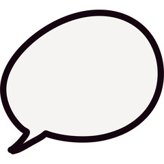 Hand-drawn thought bubbles without background can be used as png.