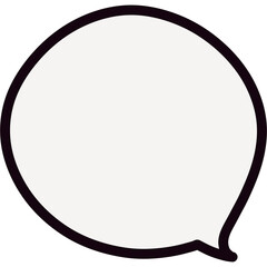 Hand-drawn thought bubbles without background can be used as png.