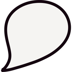 Hand-drawn thought bubbles without background can be used as png.