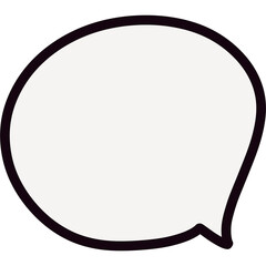 Hand-drawn thought bubbles without background can be used as png.