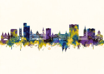 Ghent City Skyline Cityscape Skyscraper