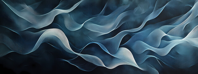 Obraz premium Serene Blue Waves