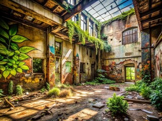 Fototapeta premium Urban Exploration Photography: Discovering Hidden Gems in Abandoned Spaces
