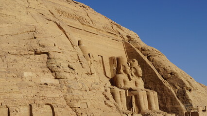 Abu simbel temple and statues