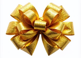 Elegant Gold Bow Decoration for Gifts, Parties, and Celebrations - Perfect for Any Occasion and Festive Events