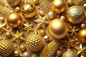 Elegant Gold Christmas PNG Designs for Festive Celebrations and Holiday Decorations in High-Quality Graphics and
