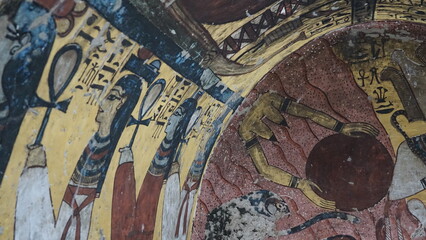 Remote place inside a temple in Deir al-Madinah