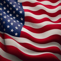 american wave flag backgroun usa