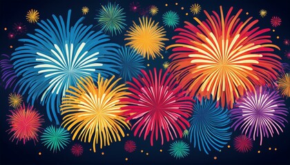 Fototapeta premium colorful fireworks 