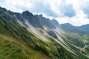 Mountain slope in alps 