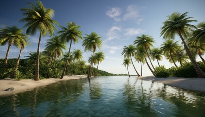 Fototapeta premium palm trees