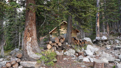 Trekking on a Lake Louise in Banff National Park