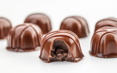 Obraz premium chocolate isolated stock photo on white background