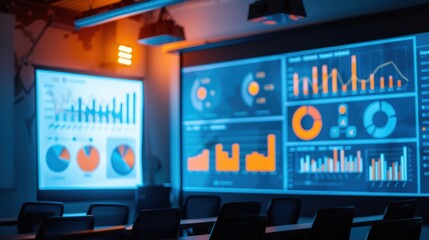 High Fidelity Data Visualization in Modern Office Space