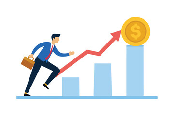 a businessman hold dollar