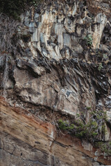Brown and grey stone rock granite basalt texture background