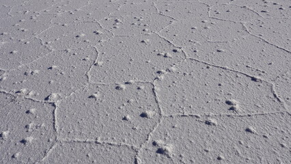 Obraz premium Salar de Uyuni hexagons