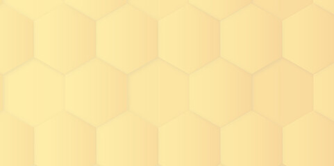 3d hexagonal structure futuristic white background and embossed hexagon abstract with hexagon background. honeycomb hexagonal background. Hexagon shape, yellow shiny. hexagon pattern shape.