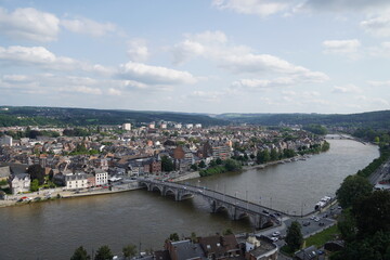 Naklejka premium Views of the beautiful city of Namur