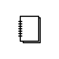 Notebook icon vector. Book icon.