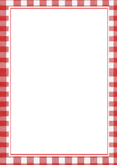 Red & white gingham frame
