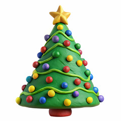 christmas tree on white