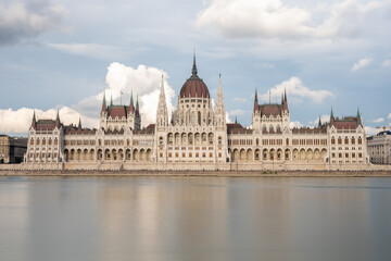Fototapeta premium Beautiful Parliament in the city of Budapest, Hungary