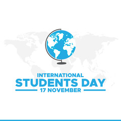 International Students Day. World Students Day creative design for banner, poster, and 3D Illustration.