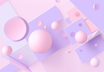 pastel geometric shape minimalist website backgrounds, or creative marketing materials. Its soft pastel tones and geometric simplicity convey a sense of calm and elegance