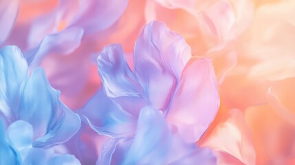 Obraz premium The Soft Pastel Floral Petals