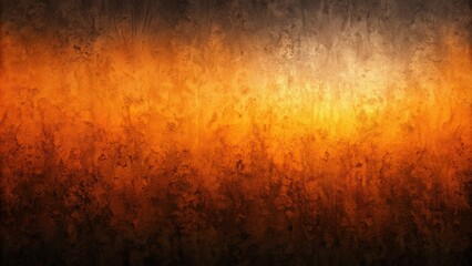 Obraz premium Orange and black gradient wallpaper with modern and brutalist style, featuring more grain texture and reflected design