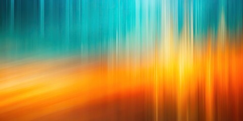 Orange and cyan abstract background with blurred effect