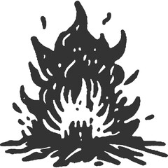 Burning Ambition Vintage Illustration Vector