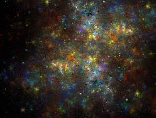 Imaginatory fractal abstract background Image