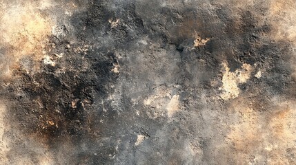 Fototapeta premium Textured grunge concrete wall with natural earthy tones and rough surface patterns