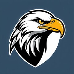 Obraz premium Dynamic high school mascot eagle graphic, ideal for use in school branding, merchandise, or team identity visuals