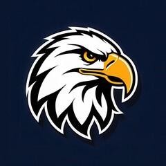 Obraz premium Dynamic high school mascot eagle graphic, ideal for use in school branding, merchandise, or team identity visuals