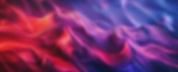 Obraz premium Abstract Blurred Purple and Red Gradient Wave Background. Flowing Gradient with Dynamic Wave Texture