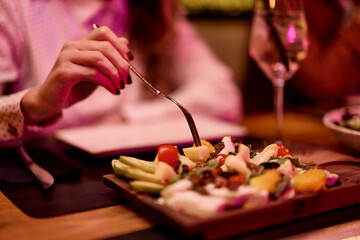 Elegant Dining Experience with Delectable Appetizers and Wine