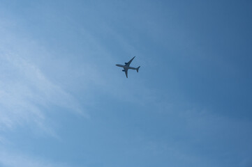 Airplane in the sky