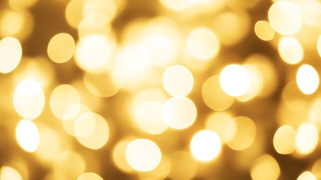 Generative AI image of soft gold bokeh lights, radiating a warm, luxurious glow, ideal for event backdrops or awards ceremonies.