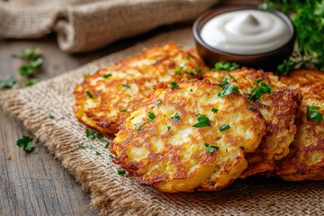A close-up shot of a plate of food on a table, perfect for use in recipes, cooking tutorials, or dining scenes
